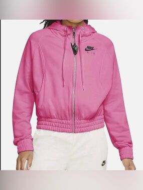 Nike NSW Pink Full-Zip Air Hoodie Women’s Size Large
